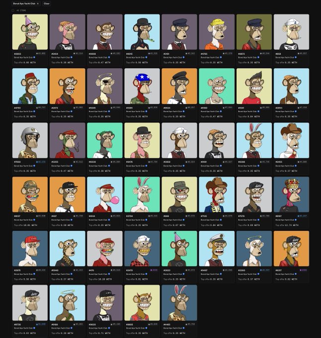 The image features a grid of square frames with various cartoon monkey characters displayed within them. The monkeys appear to be wearing hats and glasses, giving them a unique and amusing appearance. The post suggests that there are 45 and 50 slideshows available for viewing, which means that there are multiple options for the viewer to choose from when browsing through the collection.