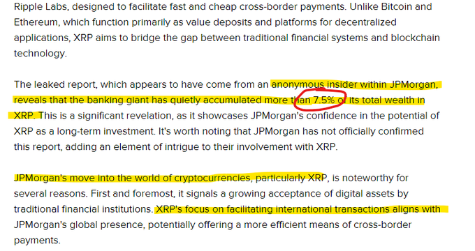 The image features a screenshot from a webpage titled "BREAKING" which displays an article about the price of Ripple Ledger tokens. The article explains that Ripple Ledger tokens are currently being bought and sold for less than one Bitcoin, indicating that their value is decreasing rapidly due to market forces. It also mentions that there has been recent talk of a massive raid on Ripple Labs, potentially involving allegations against Ripple Labs itself. The article states that Ripple Labs may be hiding the details of this raid from the public, possibly to avoid panic or further depreciate the token's value.