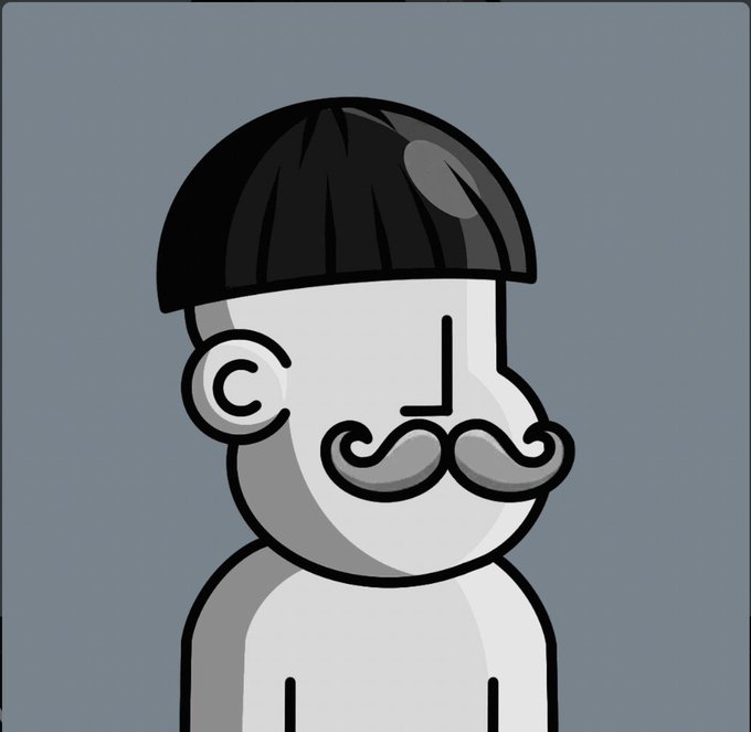 ?" @npcconchain Ath soon success". This means that the image has been shared or posted on social media platforms, possibly as a part of a conversation about the character from the cartoon series "@npcconchain Ath soon success". The image features a man with a mustache and goatee wearing a hat.