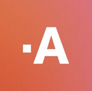 The image displays a stylized ".A" logo in white against a vibrant orange-to-red gradient background, likely representing the Triple-A (AAA) platform or entity referenced in the post. The branding fits the news about Triple-A wallets being exploited, as the ".A" mark visually anchors the identity of the compromised platform while emphasizing the urgency conveyed by the fiery gradient.