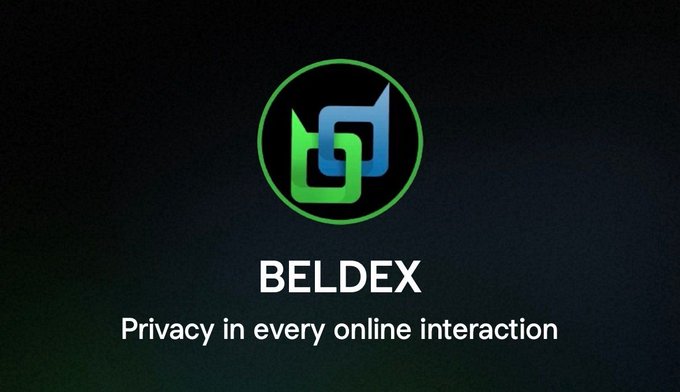 A logo graphic for 'BELDEX' featuring a green and blue interlocked 'b' symbol with the tagline 'Privacy in every online interaction' on a black background.