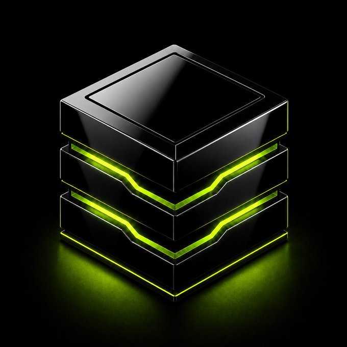 A glossy black server/database icon with glowing green neon accents, symbolizing the upcoming Inscription Protocol integration on the Robinhood Chain blockchain network.