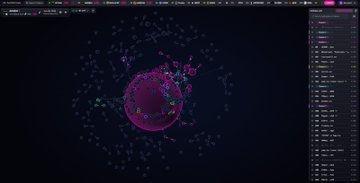 The image shows a Bubblemaps visualization of the $ANSEM token, displaying cluster mappings of wallets holding a significant portion of the token's supply (64-67%) within a small number of addresses (~35-36), highlighting the concentrated token distribution noted in the post.