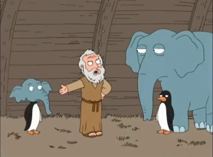 The image features a man dressed as Saint George, standing next to two penguins with one of them wearing an elephant head hat. The man appears to be giving orders or instructions to the penguins, who are positioned behind him. The scene is set against a backdrop that includes a boat and a building, suggesting that they might be in a location where boats are used for transportation or the building could be related to their current environment.

The post reads "One day you’ll tell people you were launching on Monad before it was cool", which seems to be a reference to the popular animated series "The Simpsons". The image captures an interesting moment between humans and animals, with the man dressed as Saint George giving orders or instructions to the penguins.