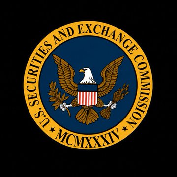 Official seal of the U.S. Securities and Exchange Commission (SEC) featuring the eagle emblem and 'MCMXXXIV' (1934).