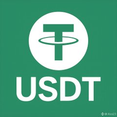 The official logo for Tether (USDT), featuring a white 'T' inside a circle on a solid green background, with the text 'USDT' below it.