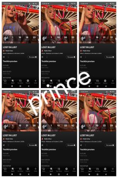 A grid of TikTok profile screenshots shows an account called 'LOSTINLUST' with the handle '@cwstx', overlaid with the text 'twice'.
