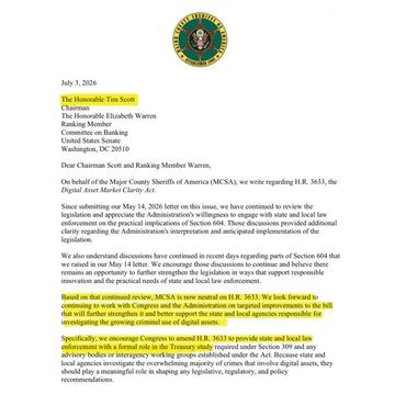 A letter dated July 3, 2020, from Senators Elizabeth Warren and Sheldon Whitehouse to SEC Chairman Jay Clayton and FTC Chairman Joseph Simons regarding the proposed acquisition of Energizer Holdings by CVC Capital Partners, with several sections highlighted in yellow.