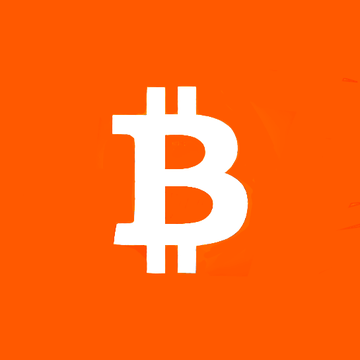 The image displays a large white Bitcoin (₿) symbol centered on a bright orange background, visually reinforcing the post's bullish message about holding BTC for the long term and Senator Lummis's endorsement of Bitcoin as a retirement asset.
