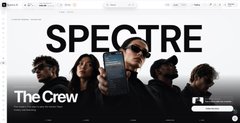 A promotional banner for Ubisoft's racing game features the title 'SPECTRE' and subtitle 'The Crew' alongside images of characters, displayed on what appears to be the Epic Games Store.