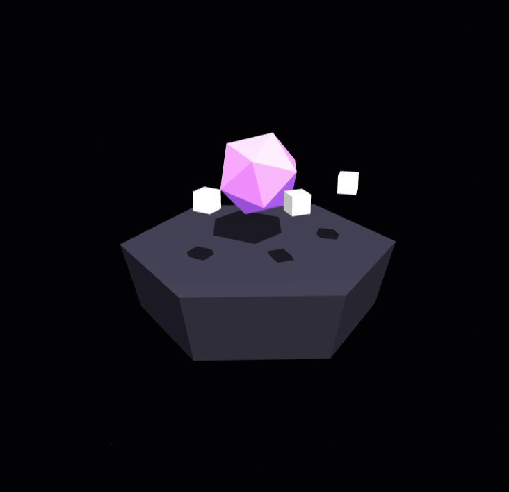 The image features a black background with a purple diamond-shaped object floating above it. The diamond has three smaller diamonds attached to its sides, creating an interesting visual effect against the dark backdrop. Below the diamond, there are four small cubes scattered around the image. The text in the image reads "10k worlds now live forever on @ethereum Pushing three.js fully onchain was never supposed to be possible until now! Checker goes live tomorrow. Drop your evm wallets below for gtd access." This post seems to be promoting a new cryptocurrency or blockchain project, as it encourages users to invest in the "@ethereum" coin and checkersite.