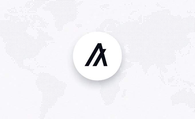 The Algorand logo sits at the center of a dotted world map, highlighting the blockchain project's global presence. The image visually reinforces the post's message that Algorand ($ALGO) is quietly building toward major milestones in market cap and NFT value.