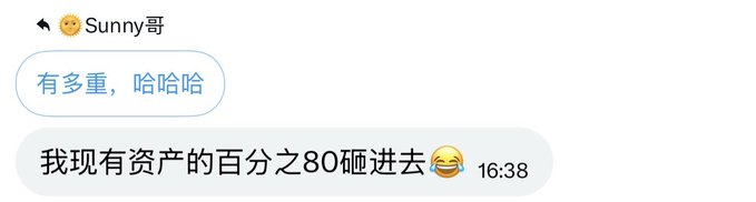 The image features a message from someone named Sunny, which includes an image of a dog with a funny expression. The text in the message reads "One bit of sunshine, 80 dogs are waiting for you." This message seems to be related to a post about dogs on social media or a similar platform.