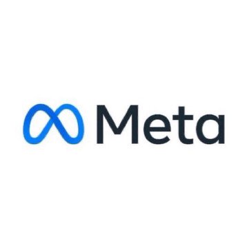 The Meta logo featuring its signature blue infinity-style symbol next to the word 'Meta' in dark text on a white background.