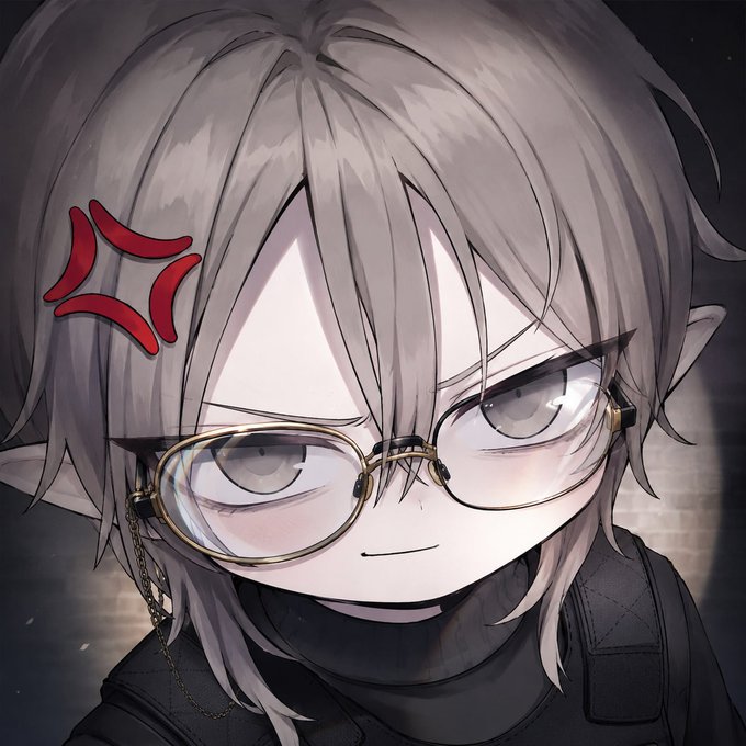 The image features a young man with glasses, wearing a black shirt and red hair, who appears to be upset or angry. The caption reads ""- ct influencer no longerbullish on eth - claude fable hack eth news - ansem calling short eth - wale just said eth is weakness of nfts bottom eth is in?". This suggests that the young man's emotions are being conveyed through his facial expression and body language, possibly due to a disagreement or conflict with someone. The image also includes a red star on top of his head, which adds an element of intensity to the scene.