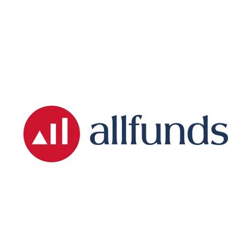 𝗝𝗨𝗦𝗧 𝗜𝗡: Allfunds is a company that specializes in tokenized funds, which allows them to expand their operations across different asset managers like Solana. This expansion enables them to manage a significant amount of assets and potentially earn substantial returns on investment. The image shows the Allfunds logo, which features a red circle with an upward-pointing arrow inside it, symbolizing the company's growth and expansion into new markets.