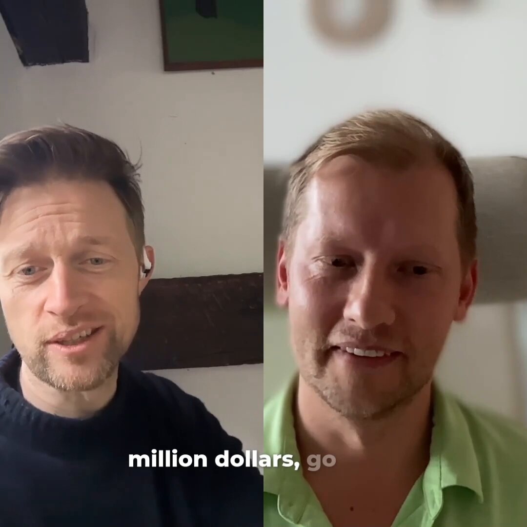The image shows two men with different hair colors, both wearing earbuds or headphones while smiling at the camera. The caption for the image reads "Your DeFi agent can now use WalletConnect. Just use the 1inch MCP and see how easy it is to automate your trading flows." This suggests that the post might be related to a discussion about using walletconnect, a platform for managing digital assets or tokens in exchange for goods and services.