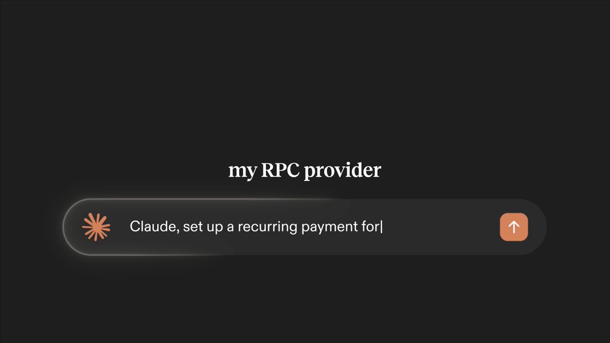 The image features a post with text written about a payment for a subscription or allowance, which appears to be related to the RPC Provider application. The text states that this particular function now takes place natively on the Solana mainnet as one shared program that any team can build on.