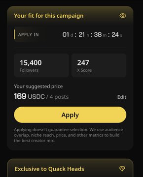 The image features a screen shot of an app called "@wallchain" and it displays information about applying for a campaign or contest. The app's main feature is a scoring system that determines the participants' likelihood of winning based on certain criteria, such as the number of followers they have. The top left corner of the screen shows the application form, while the bottom right corner features the editing area where users can make changes to their entry for consideration. Additionally, there are a few other details visible in the image but not directly related to the app's content.