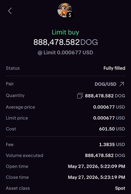 The image shows a screenshot of a mobile phone screen displaying a list of charges, including one for the cost of purchasing a dog from a marketplace or auction site. The item appears to be an item being bought online, possibly a limited edition item or collector's edition item like a digital art piece. The seller has set a price limit of $88,000 US Dollars (USD) and is charging 1,86,878.58 USD for the item with a 70% success rate in closing the deal.