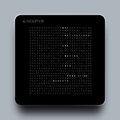 A sleek black square device with a glowing grid display shows the "Polymarket" logo at the top, visually reinforcing the post's point about the prediction market platform's growing institutional legitimacy following ICE's $2 billion investment.