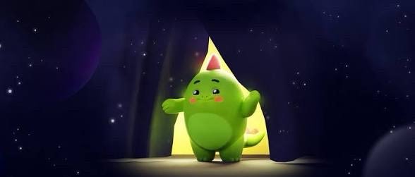 The image features a cartoon character named Sleepagotchi standing in front of a curtain with its arms outstretched. The character appears to be waving at the viewer, creating an engaging visual experience. The caption below the image reads "WEB3 TAUGHT PEOPLE HOW TO GRIND", which suggests that the image might be related to a post about how to recover from stress or fatigue. This connection between the cartoon character and the post creates a sense of familiarity for viewers who may have encountered Sleepagotchi before, making it more likely that they will engage with the content presented in the image.