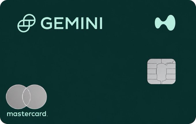 The image features a green credit card with the word "Gemini" written on it, which suggests that the card belongs to someone named Gemini. The card has a unique design with a green background and white text, making it stand out against the brown color of the card itself. The post about earning $HYPE for every swipe emphasizes the value of using this particular credit card, as it offers rewards or benefits based on the user's spending habits.