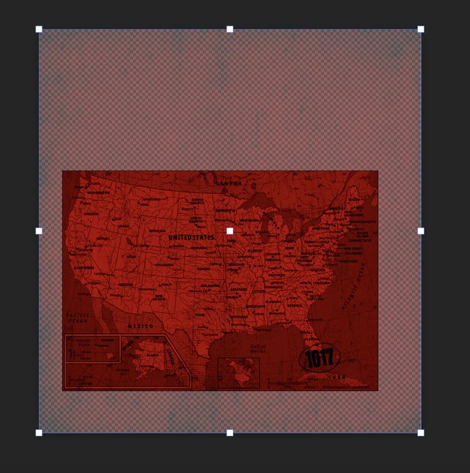 The image features a red map of the United States with various states labeled, including Alaska, Hawaii, Maine, Massachusetts, Michigan, Minnesota, New York, Vermont, Washington, and Wyoming. The map is displayed against a black background, making the colors stand out prominently. The caption below the image reads "it was so obvious.. @BoredApeYC CLUBHOUSE LOADING..". This phrase seems to be a reference to the creator of the image or someone who has posted it on social media platforms.