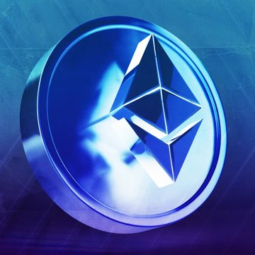 A glossy blue 3D-rendered Ethereum (ETH) logo coin is displayed against a dark blue background, visually representing the digital asset behind the US spot ether ETFs that saw record-breaking $542.1 million in weekly net outflows. The prominent ETH symbol ties directly to the post's focus on declining Ethereum ETF performance, while the coin's metallic sheen emphasizes the substantial financial flows being reported.