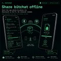 The image is a promotional banner for Bitcointalk offline, advertising features like an IPFS platform for blockchain, privacy, and security. The post title "India RN..." likely refers to an Indian user sharing or discussing the Bitcointalk offline service, possibly in relation to cryptocurrency adoption or accessibility in India.