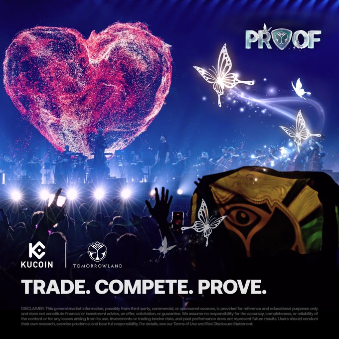 ersatz's "Proof" album cover features a large heart, butterflies, and a crowd of people, with the album title displayed at the bottom.