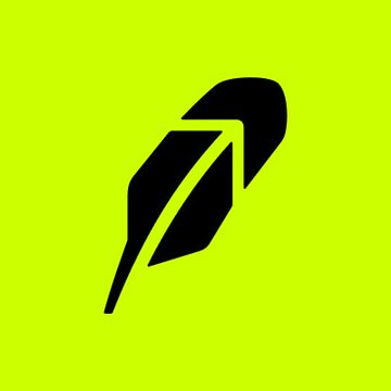 A black feather icon on a bright lime green background.