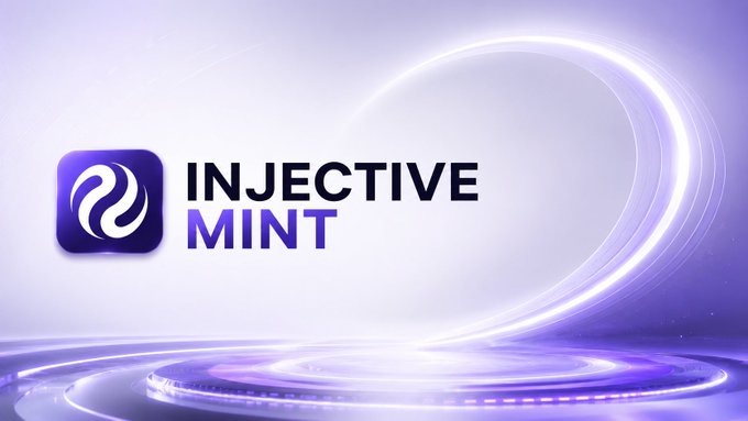 The image features a promotional graphic for "INJECTIVE MINT," displaying the Injective logo against a sleek purple gradient background with a glowing circular platform.

This visual reinforces the post's message by highlighting Injective Mint as a streamlined solution to the complex institutional challenges of real-world asset (RWA) tokenization—offering an integrated platform that simplifies the compliance, issuance, custody, and distribution hurdles mentioned in the text.