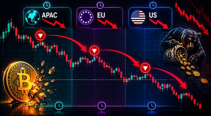 The image shows a graphic or chart with three different economic indicators, including the Bitcoin value, EURUS, and US dollar exchange rate. In addition, there are arrows pointing downwards and upwards. The colors used include gold for the Bitcoin symbol and a bear's brown color in one of the downward slopes on the graph while the United States' red coloring is visible in another downward slope. This visual representation seems to provide information about various aspects or fluctuations affecting these economies.