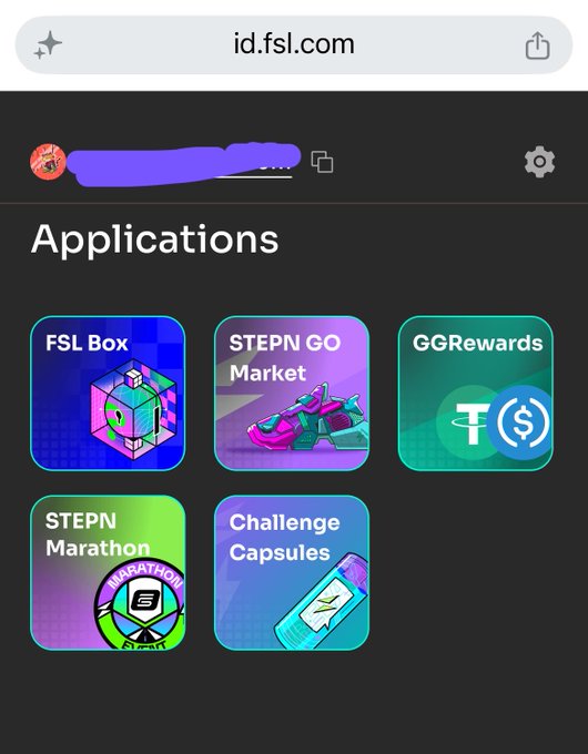 The image shows a computer screen displaying an application called "StepN" with various icons, including one for a marathon challenge and another for a trading platform. The app has been installed on the user's device, and they are now exploring its features.