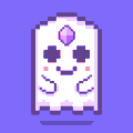 !!!STOP!!! is displayed on a white square with a purple border, accompanied by a small purple heart and a large purple diamond.