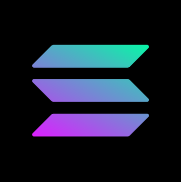 The Solana logo featuring its gradient parallelogram design accompanies a post about the Solana ($SOL) network maintaining activity despite an infrastructure provider outage affecting approximately 102 validators, with Jacob Creech of the Solana Foundation highlighting the network's decentralization.