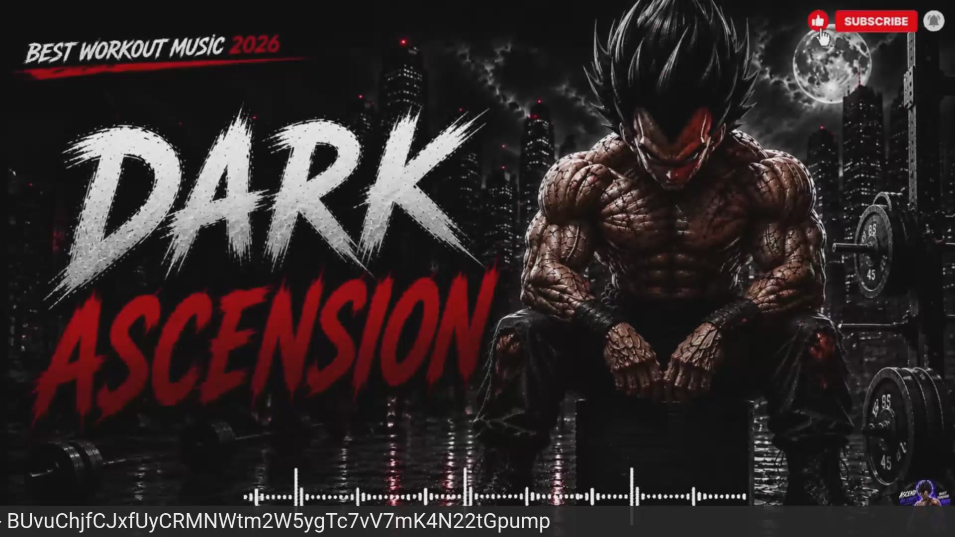 "Dark Ascension" is written above a man with muscles, who appears to be sitting down.