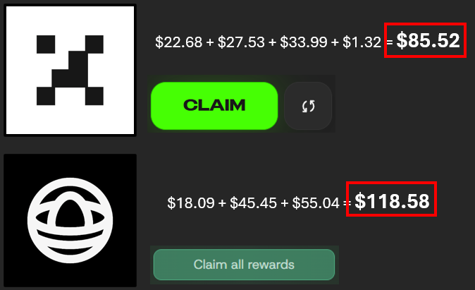 A screenshot of a comparison between two different apps, with each app displayed as a separate image. Both images contain icons and descriptions for their respective apps. One of the apps is labeled "FIND OCCURRENCES", while the other appears to be an "INITIAL UPDATE". The first app has an icon of a clock and a price tag displaying $22.68, while the second app displays a price tag of $18.85. Both apps are located at the top of the screen, with their respective descriptions below them in white text.