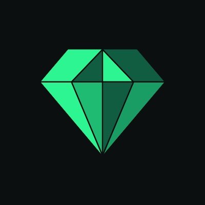 A green diamond-shaped logo with geometric facets on a black background, resembling the Sketch logo.