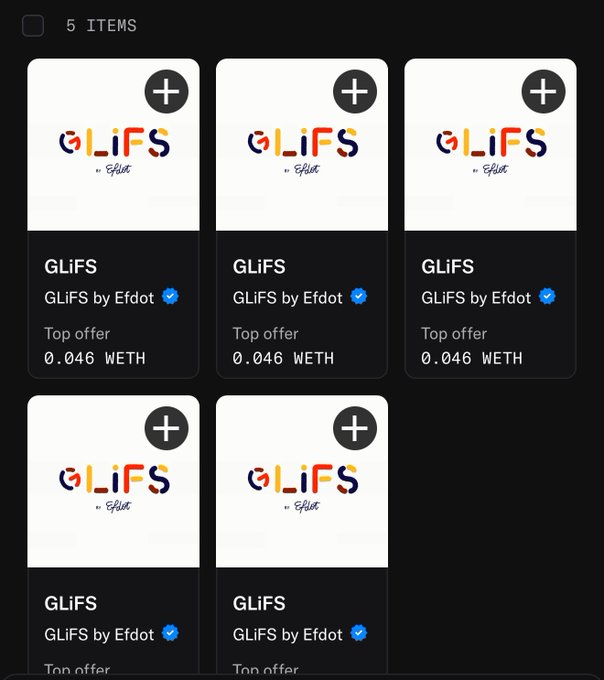 The image features a computer screen with five different posts or sections displayed, each containing text written in black font that reads "GLIFS BY EDOT GFLDS". The first section of these posts is labeled "GLIFS @Efdot Studio" and includes multiple options for users to choose from. The remaining four sections are titled "Gliffs by Eodot" or "Glives by Edot", and each one offers a different type of product or service, such as "Top Offer", "0.466", and "@EfdotStudio". These posts all appear to be related to the Glifs platform that allows users to browse and purchase various items from different providers. The image is titled with a caption that indicates it was taken in response to this post about glives by edot studio, suggesting an engagement with a specific topic of interest or preference for the viewer.