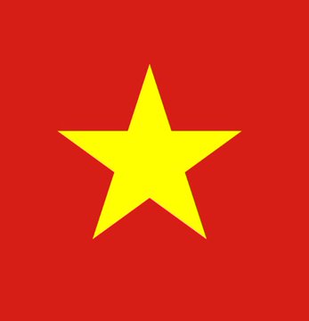 The image shows the flag of Vietnam, featuring a yellow five-pointed star on a red background. The flag visually anchors the news about Vietnam's upcoming crackdown on unlicensed crypto platforms and related anti-money laundering measures set to take effect September 1.