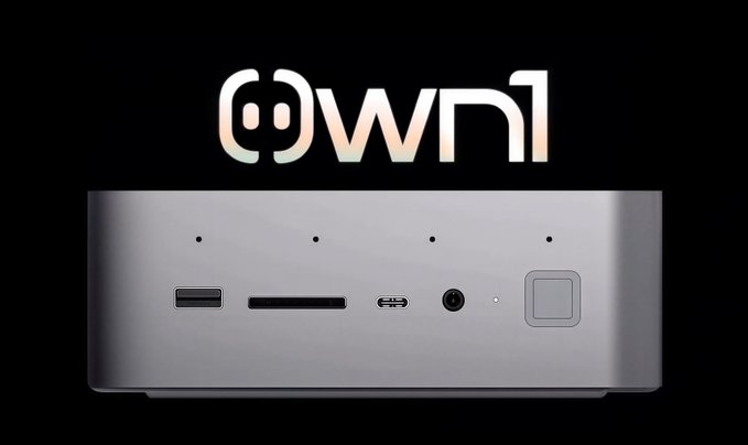 An image of an OWC Thunderbolt dock with ports visible, including USB-A, SD card slot, USB-C, and audio jack, against a black background.