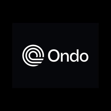 The image shows the Ondo logo featuring a stylized "C" emblem alongside the word "Ondo" in white text on a dark background. This branding represents the company behind USDY, the token referenced in the announcement about being integrated as collateral across Stellar DeFi.