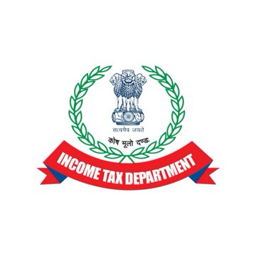 The image features a logo for the Income Tax Department of India, which includes a lion emblem with the words "INCOME TAX DEPT" written below it. The text also mentions that there has been a detection of 888C₹ in Bitcoin during the financial year of 2025-26.