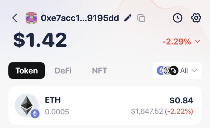 The image features a screenshot from a messaging app displaying details about cryptocurrency trading. It shows various information such as the name "Oexe7acct" which represents a specific digital currency, its value being $1.42, and how much it has been spent on ether mining operations. The image also displays other cryptocurrencies like ether, nft, and eth. There are some texts in the image related to cryptocurrency trading including: 
- "Taken care of security" indicating that the transactions have been properly secured.
- "Revoked all approvals so mythos can suck it stay safe fellow crypto investors". This statement emphasizes the importance of being cautious and vigilant when engaging in cryptocurrency trading, and warns others about potential threats to their safety.
