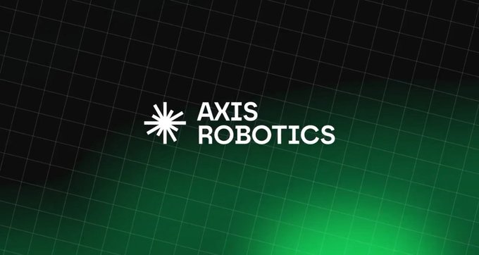 The logo for 'AXIS ROBOTICS' displayed on a green grid background.