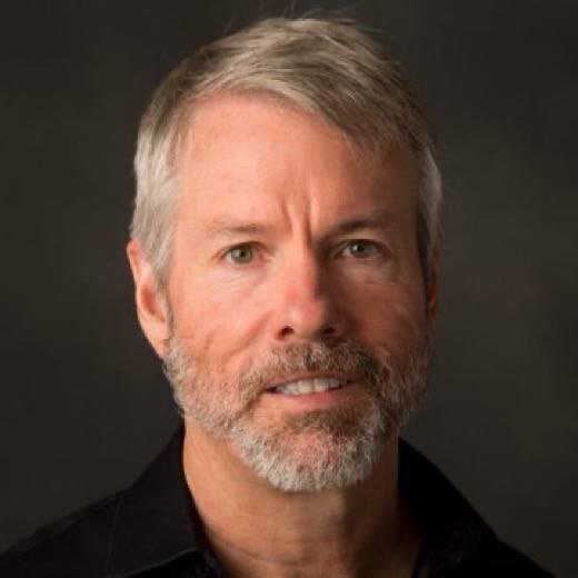 This is a headshot of Michael Saylor, CEO of MicroStrategy ($MSTR), whose company plans to sell up to $5 billion in Bitcoin.
