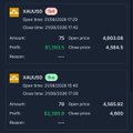 The image displays a crypto trading app showing live prices for MSTR (MicroStrategy) at 41,803.04 and 79, with Bitcoin (BTC) listed at 4,585.53, supporting the post's urgent call for viewers to take positions as the "real bull run" begins.