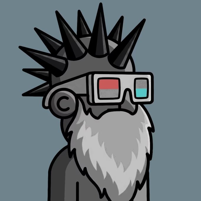 The image features a cartoon character with a long beard, wearing glasses and sporting spiky hair. The character has a serious expression as they look directly at the camera. The caption "Wen Zero" is written below the image.